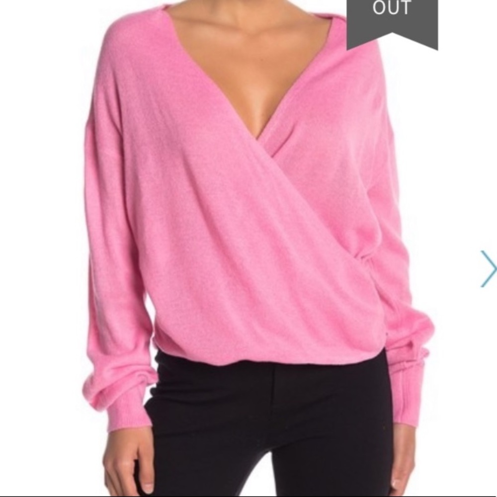 Free Press Wrap Front Sweater